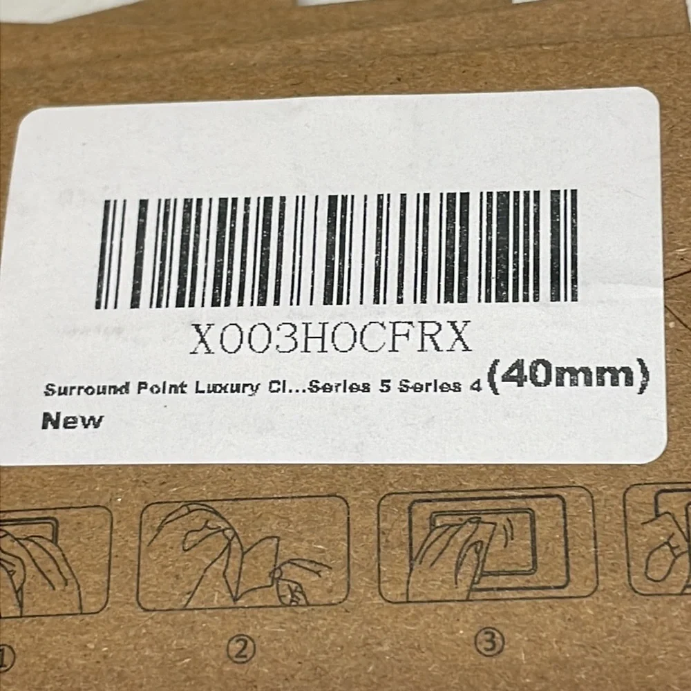NIB Surround Point Apple Watch 40mm Series 4 & 5 Screen Protectors Set of 6